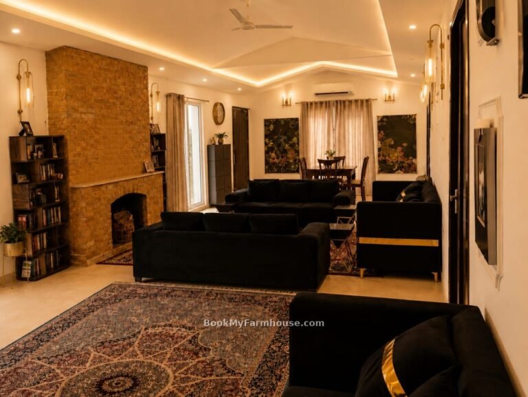 BMF Anand private farmhouse in Noida, living room