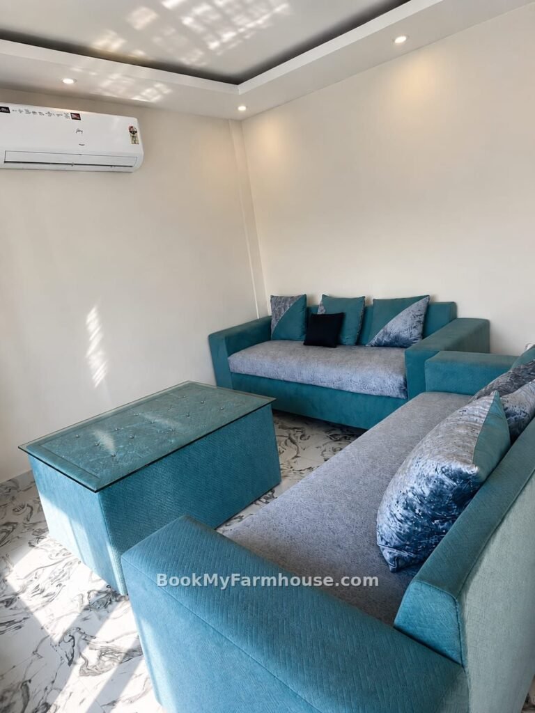 BMF Aqua private farmhouse in Noida, sitting room