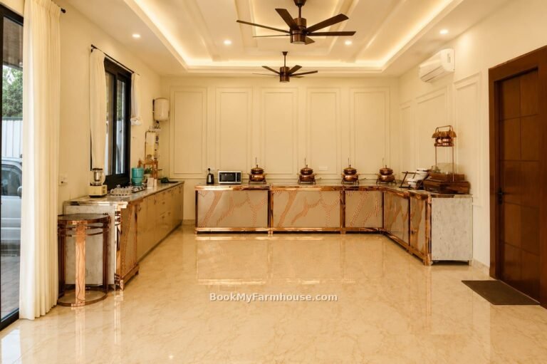 The Party Garden private farmhouse in Noida, catering kitchen