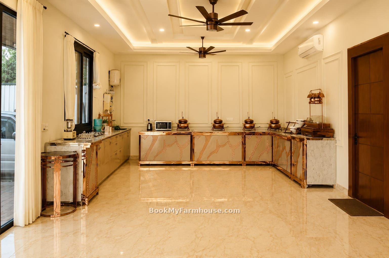 The Party Garden private farmhouse in Noida, catering kitchen